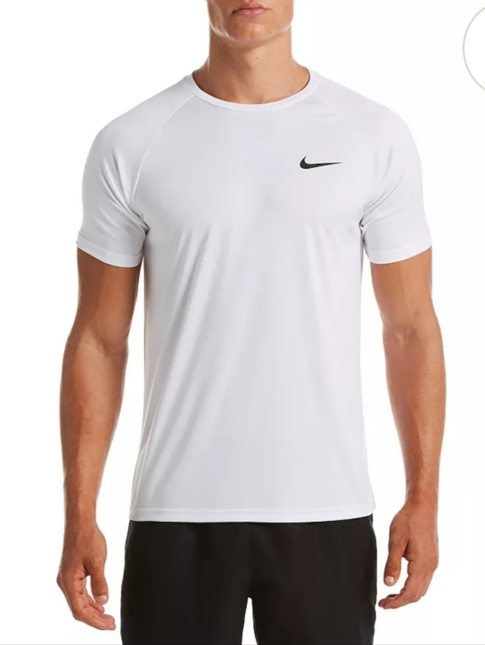 Nike Men's M White Hydrogaurd UPF 40+ Dri-fit Tee